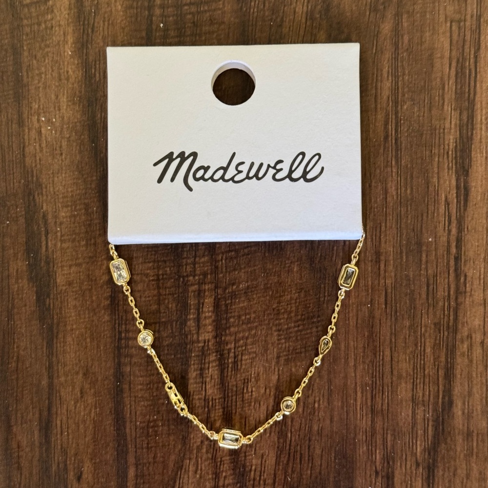 Madewell mixed-cut Crystal station bracelet - Picture 2 of 12